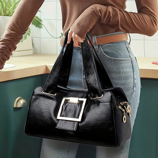 Sacs à main en cuir multicouches pour femmes, sac à poignée supérieure, sacs à main de qualité, designer de luxe féminin, grande capacité, Boston Ladies Sac A Main