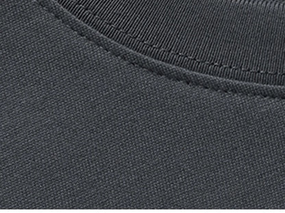 100 T shirt en coton lourd pour hommes et femmes, Tops à manches courtes, Tee shirts solides et surdimensionnés, vêtements de qualité 6.8oz 230gsm