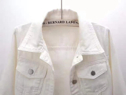 Femmes Denim veste printemps automne manteau court rose Jean vestes décontracté hauts violet jaune violet bleu hauts amples dame vêtements d'extérieur