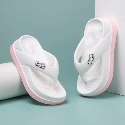Tongs d'été antidérapantes pour femmes, hauteur 3cm, sandales d'été pour dames, pantoufles pour filles