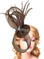 Plume Derbr Fascinator chapeaux femmes Vintage église pilulier casquette bandeau dames élégant Cocktail Kentucky casque Fascinators