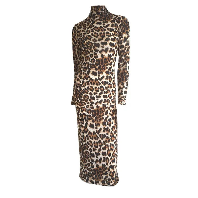 Robe longue à col haut pour femme, couleur unie, Sexy, élégante, transfrontalière, B105, AE, Stockpile, à la mode, automne