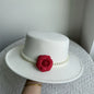 Chapeau Fedora de Style français pour femmes, chapeau en feutre à bord large de 10CM, Derby d'hiver et d'automne, chapeaux de Jazz de mariage