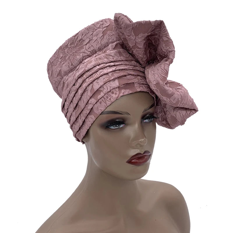 Chapeau Turban à grande fleur pour femmes, casquette Hijab musulmane, diamants, enveloppe de tête, Bandana, casquette de chimio, chapeau africain, 2023