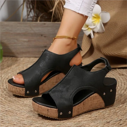 Mode femme chaussures d'été sandales sandales compensées pour femmes élégantes femmes sandales glisser Huaraches femme femmes talons chaussures