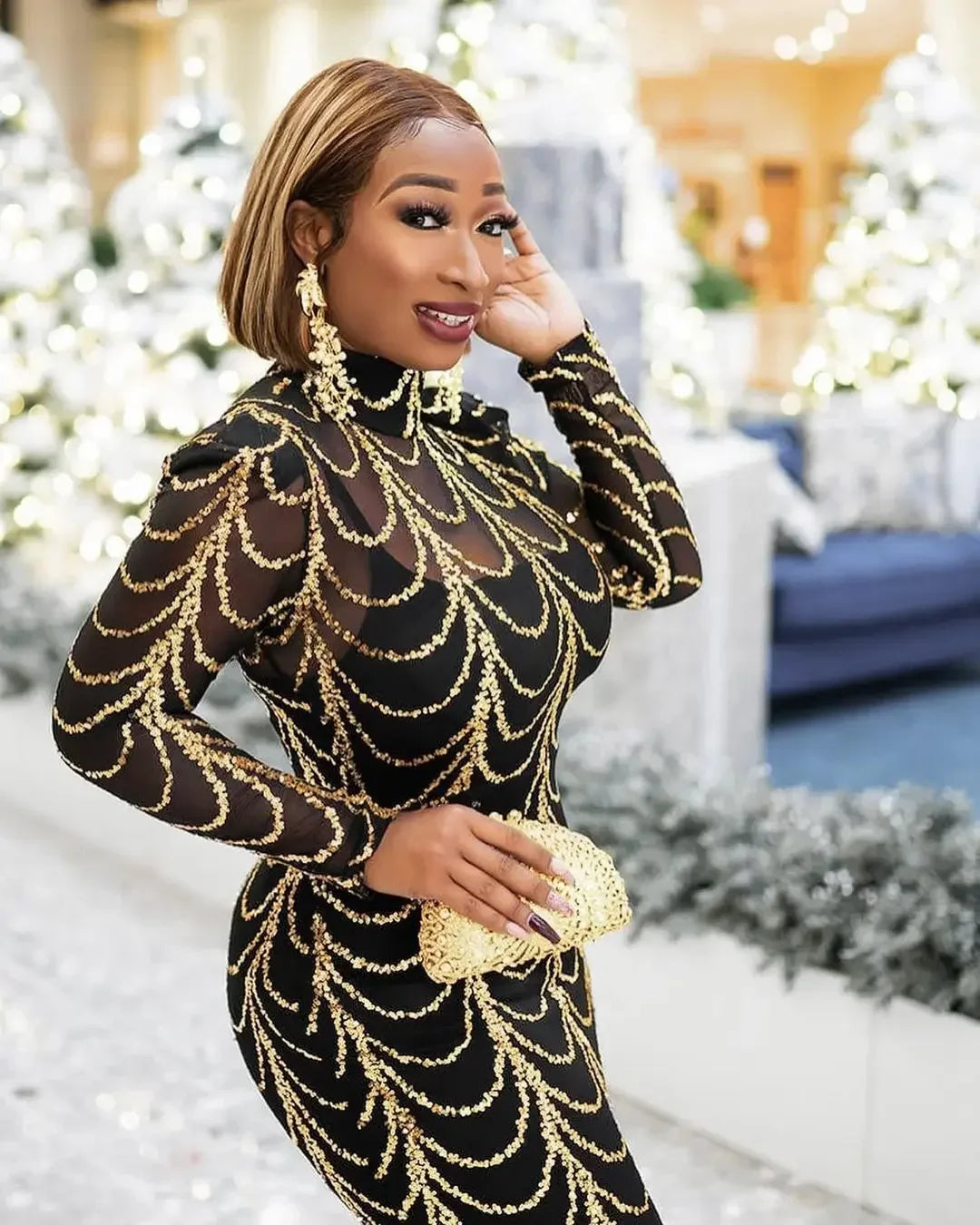 Robe Africaine Longue à Manches sulfet Col Rond pour Femme, Vêtement d'Été, Nouvel Arrivage, 2024