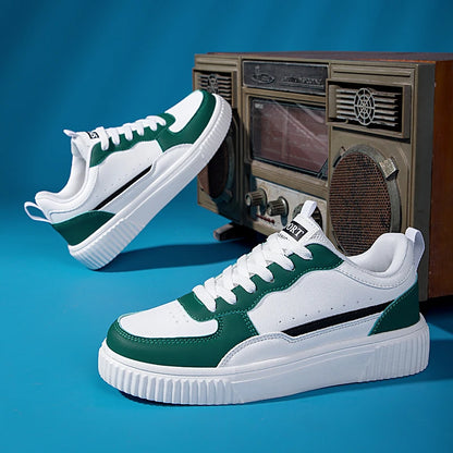 Chaussures de sport pour étudiants adolescents, chaussures de skate, chaussures de sport décontractées d'intérieur et d'extérieur, chaussures basses tendance avec lacets, faciles à porter