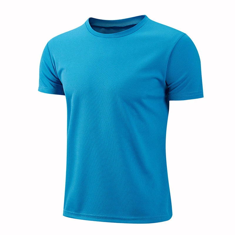 Hommes femmes séchage rapide à manches courtes Sport T-Shirt maillots de gymnastique Fitness chemise formateur course T-Shirt adolescent vêtements de Sport respirants
