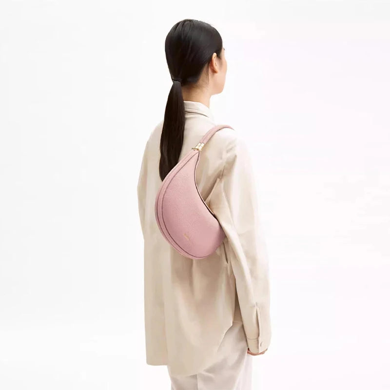 Sac à main en forme de croissant de luxe pour femme, nouvelle série Pine Moon, Hobo, sac à bandoulière polyvalent en cuir, sac à main à la mode, sacs sous les bras