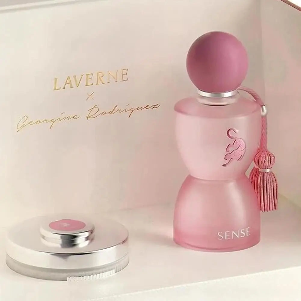 Ensemble cadeau de parfum Laverne Sense 100 ml Sense Eau de Parfum & crème pour le corps & sac fourre-tout parfum floral en poudre de musc