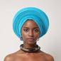 Turban Africain Plissé pour Femme, Déjà Fait, Cravates de Sauna, Bonnet Auto Gele, Hijab Musulman, Mariage Nigérian, Chapeau Rond