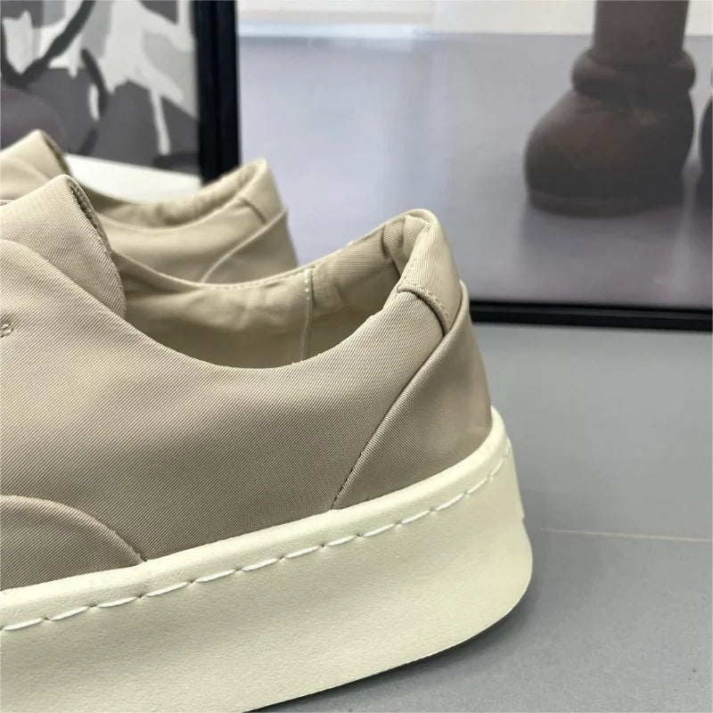 Hommes glace soie chaussures décontractées été nouveau respirant semelle souple chaussures plates décontractées toile chaussure en plein air confortable baskets homme Tenis