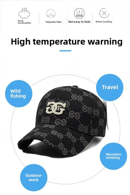 Casquette de baseball version coréenne pour hommes et femmes, chapeau à fleurs anciennes, plein de lettres ins, tendance, nouvelle collection printemps et été 2025