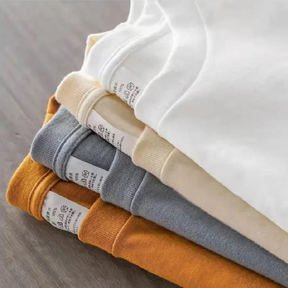 T-shirt manches courtes homme, uni et décontracté, 100% coton, 12 pièces, été