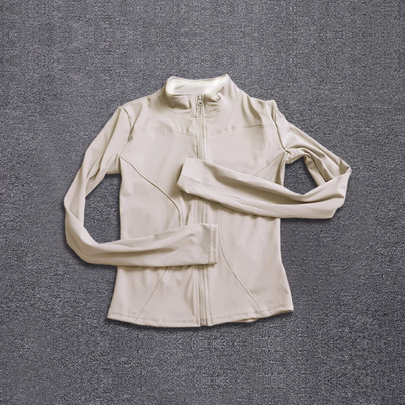 Veste de Sport pour femmes, chemise à manches longues, manteau d'entraînement, vêtements d'entraînement, de Yoga