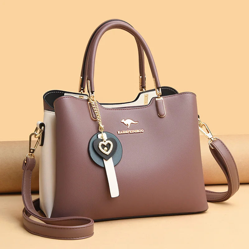 Sacs à bandoulière de marque pour femmes, fourre-tout de grande capacité à 3 couches, sac à main en cuir de bonne qualité de luxe de styliste, nouvelle collection 2024