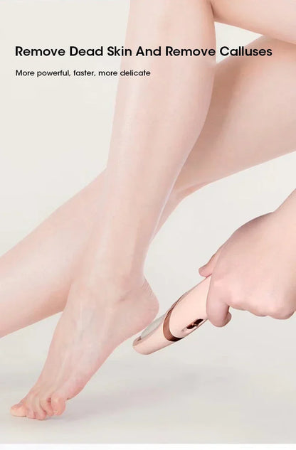 Nouveau dans USB électrique peau morte pédicure automatique pied broyeur rouleau Rechargeable pieds pédicure outil avec têtes de rouleau amovibles