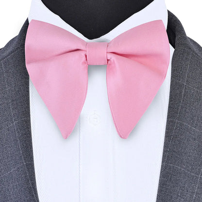 GUSLESON mode rose Champagne bleu solide noeud papillon pour hommes classique grand noeud papillon pour fête de mariage nœud papillon adulte hommes cravate