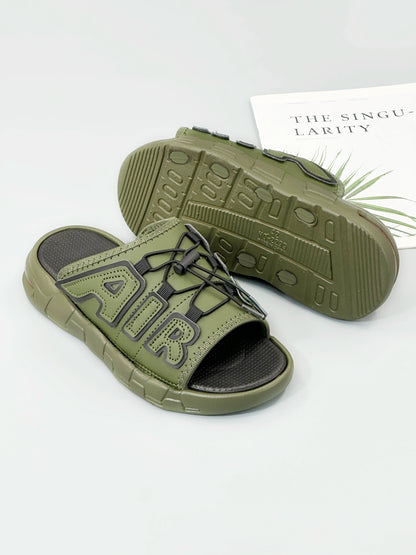 Pantoufles hommes coussin d'air conception glisser homme été nouveau PVC doux antidérapant hommes pantoufles de sport pour hommes tongs Chanclas Hombre