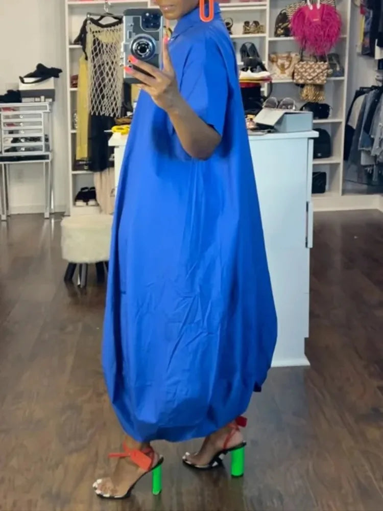 Onecozyday – combinaison d'été ample pour femmes, couleur unie, col à revers, manches courtes, combishort boutonné, décontracté, Streetwear, barboteuse