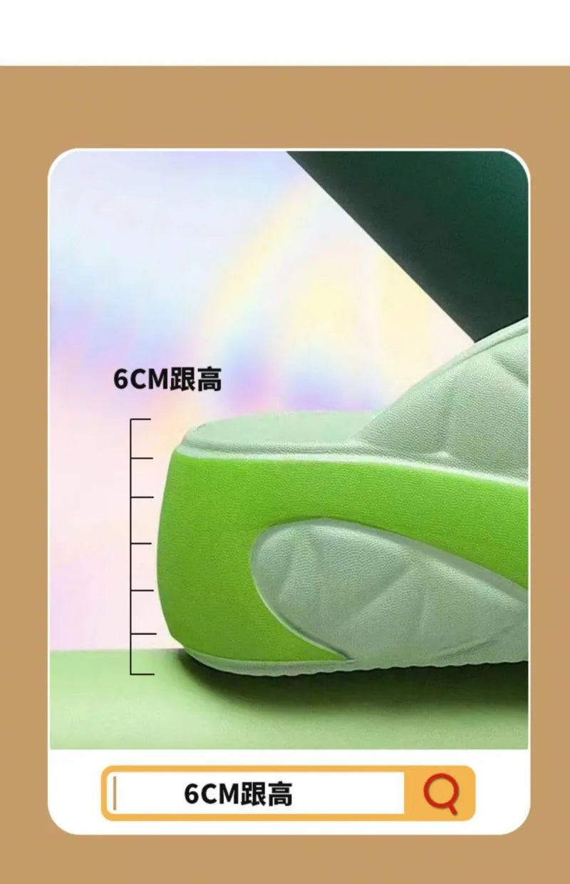 Pantoufles pour femmes mode plate-forme pantoufle été hauteur augmentant EVA pantoufle en plein air chaussures de plage décontractées pour femmes tongs