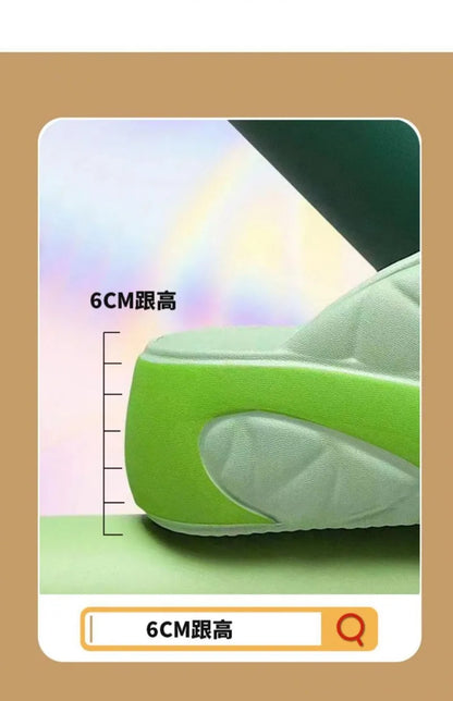 Pantoufles pour femmes mode plate-forme pantoufle été hauteur augmentant EVA pantoufle en plein air chaussures de plage décontractées pour femmes tongs