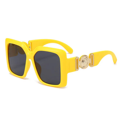 INS populaire carré lunettes de soleil femmes luxe rétro marque hommes tendance voyage lunettes de soleil femme nuances UV400 Oculus