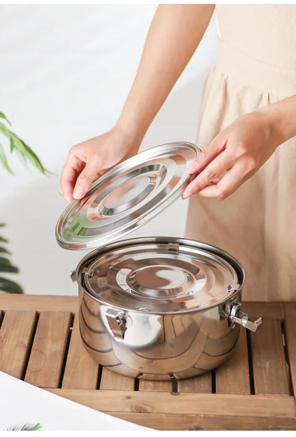 Boîte à déjeuner micro-ondes 350-3000ML, boîte à Bento Anti-fuite en acier inoxydable 304 de qualité alimentaire, boîte de pique-nique à forte étanchéité pour collations aux Fruits