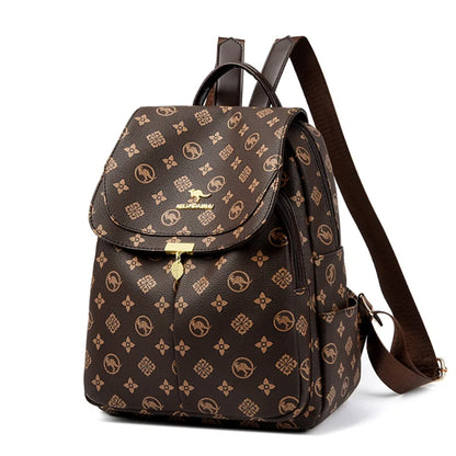 Sacs à Dos imprimés kangourou classiques Sac à Dos en Cuir Pu pour femmes Sac d'école à bandoulière pour mère Sacs à Dos Sac de transport A Dos