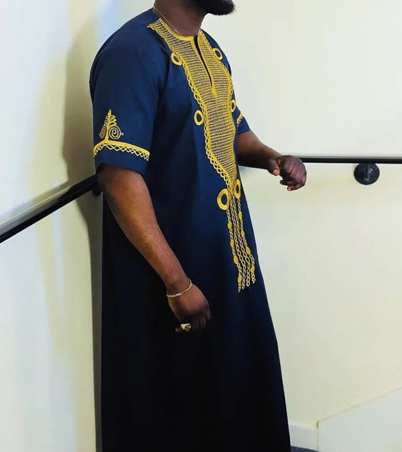 Robes de soirée traditionnelles africaines chemises pour hommes thobe dashiki robe vêtements mode caftan afrique vêtements musulmans abayas 2025