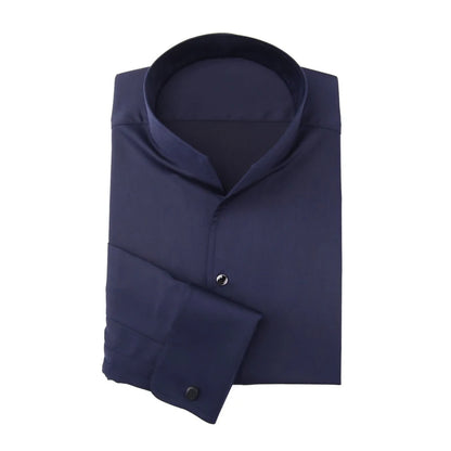 Chemise Française à Manches sulfpour Homme, Coupe Cintrée, Style Business Elite, pour Mariage, Printemps et Automne, 2024