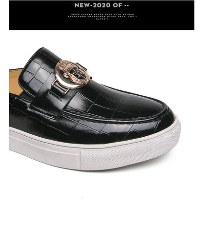 Mocassins en cuir de style britannique pour hommes, demi-chaussures marron, chaussures à enfiler, confortables et respirantes, haute qualité, été