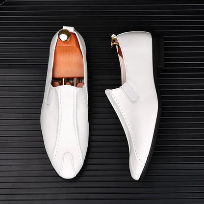 Chaussures en cuir patchwork blanc pour hommes, nouvelles chaussures de luxe pour hommes, robe de mariée, zone de Rh, chaussures Oxford pour hommes, taille 38-44