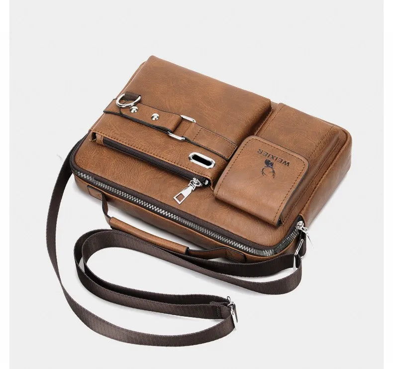 Sac à bandoulière en cuir PU pour hommes, sacs de poitrine imperméables, sacs de voyage, sacoches à la mode, offre spéciale