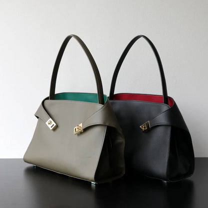 Niche léger luxe haut de gamme en cuir grande capacité première couche peau de vache sac à main pour femme sac fourre-tout banlieue loisirs polyvalent