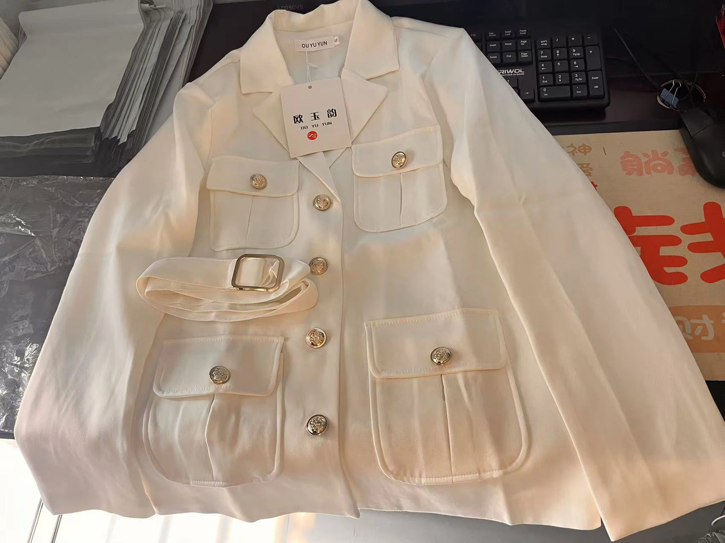 Femmes Blazer manteau nouveau 2025 automne à manches longues décontracté simple boutonnage élégant bureau taille dames costume veste dame vêtements d'extérieur