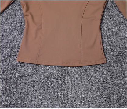 Veste de Sport pour femmes, chemise à manches longues, manteau d'entraînement, vêtements d'entraînement, de Yoga