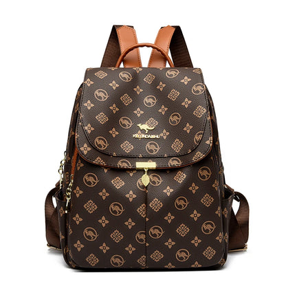 Sacs à Dos imprimés kangourou classiques Sac à Dos en Cuir Pu pour femmes Sac d'école à bandoulière pour mère Sacs à Dos Sac de transport A Dos