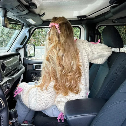 Pull tricoté à lacets pour femme, pull à manches longues, ample, à la mode, Y2K, nouvelle collection automne hiver 2024