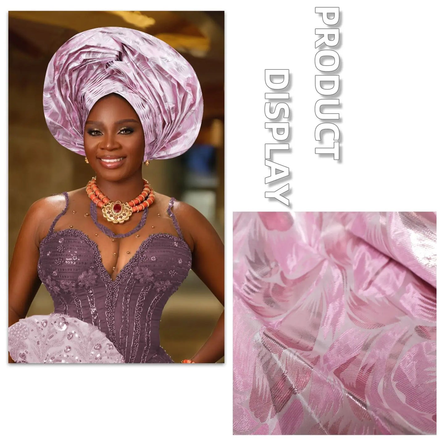 Casquette Turban plissée à paillettes pour femmes, enveloppe de tête pour dame, foulard musulman, chapeau, couvre-chef africain, 2025
