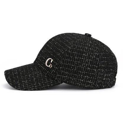 Casquette de Baseball avec Patch M en métal, chapeau noir élégant pour homme et femme, chapeau de soleil léger et réglable pour femmes