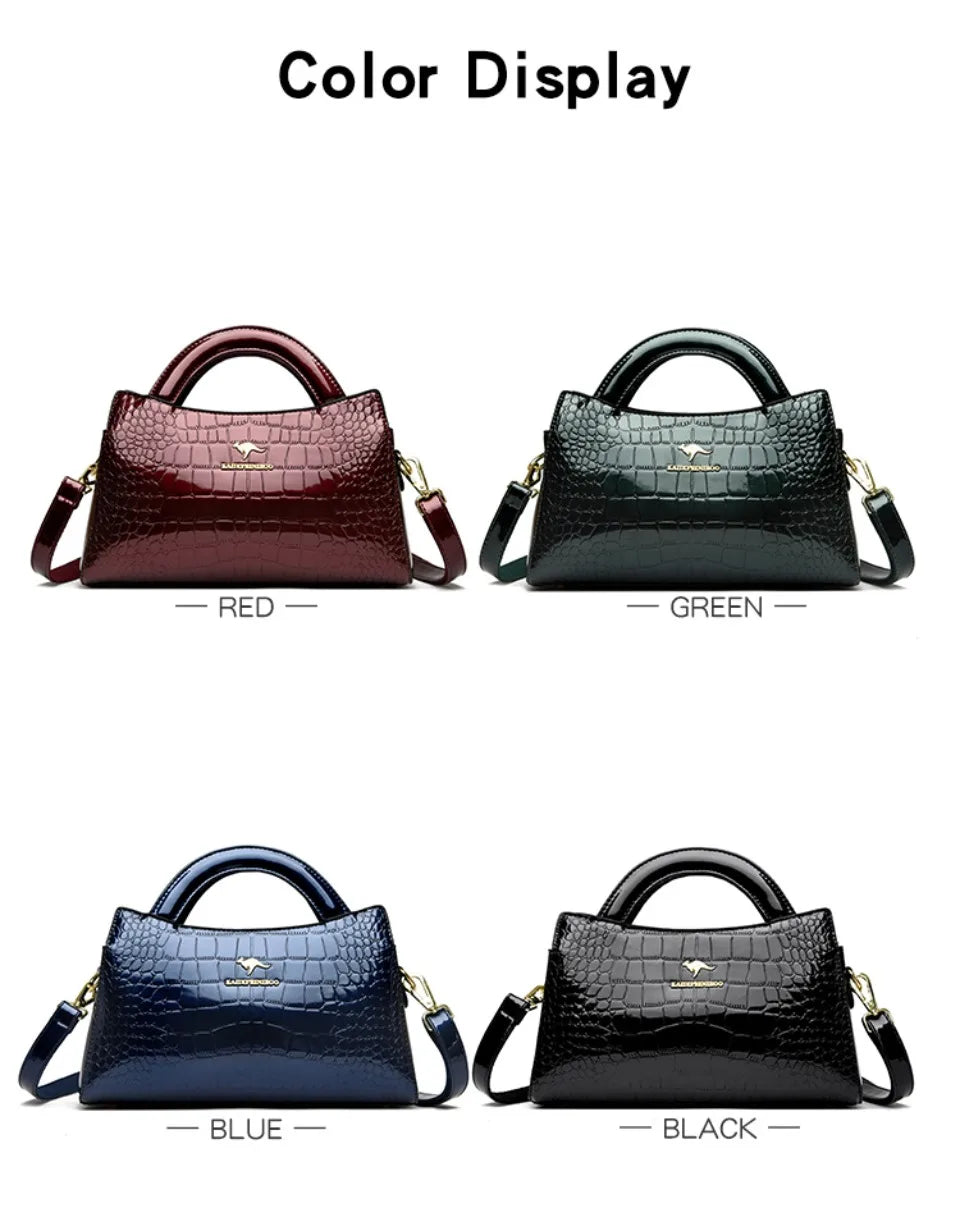 KAIDIFEINIROO marque kangourou Alligator Pu cuir épaule sac à bandoulière pochette sacs à main pour mère petites femmes sacs à main nouveau