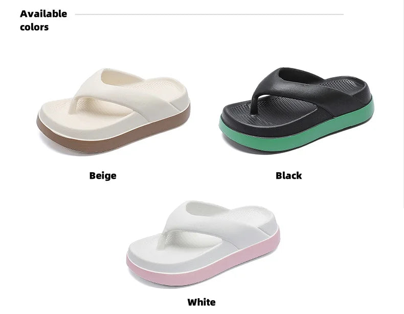 Outlandish EVA femme tongs super doux semelles épaisses chaussures d'extérieur d'été antidérapantes de haute qualité Design à la mode sandales pour femmes