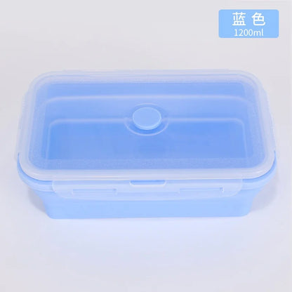 Conteneurs de stockage des aliments pliables 4PS avec couvercles et évent, ensemble de conteneurs de préparation des repas pliables en Silicone empilables de cuisine pour