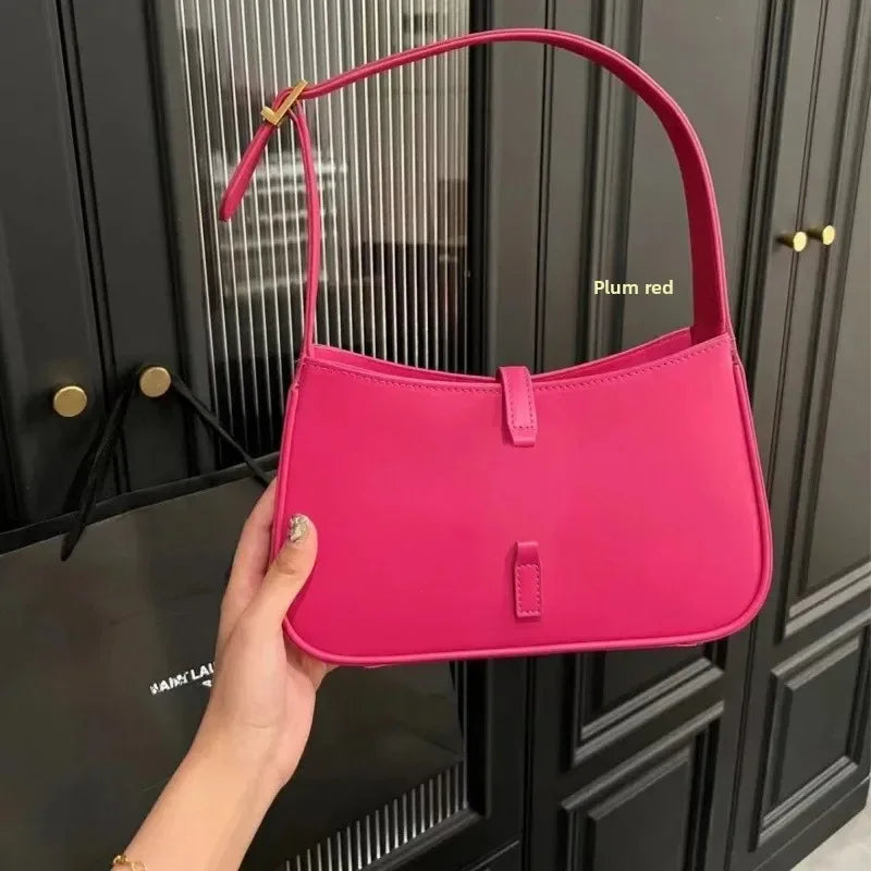 Nouveau 2025 sac à main pour femmes simple épaule sous les bras mode Hobo rétro pratique petite Niche en cuir PU doublure en Polyester oreiller Sh