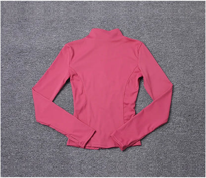 Veste de Sport pour femmes, chemise à manches longues, manteau d'entraînement, vêtements d'entraînement, de Yoga