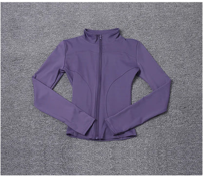 Veste de Sport pour femmes, chemise à manches longues, manteau d'entraînement, vêtements d'entraînement, de Yoga