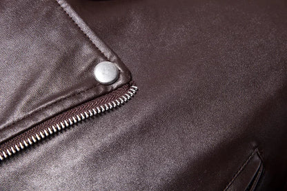 Veste en cuir PU Style motard coupe cintrée pour hommes, manteau décontracté britannique à la mode Y012, veste en cuir confortable et souple pour hommes