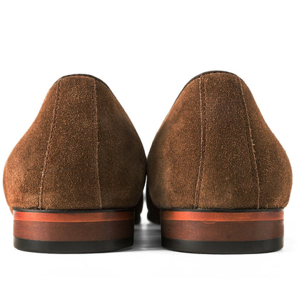 Hanmce mode sué angleterre chaussures décontractées mocassins de luxe faits à la main en cuir véritable hommes