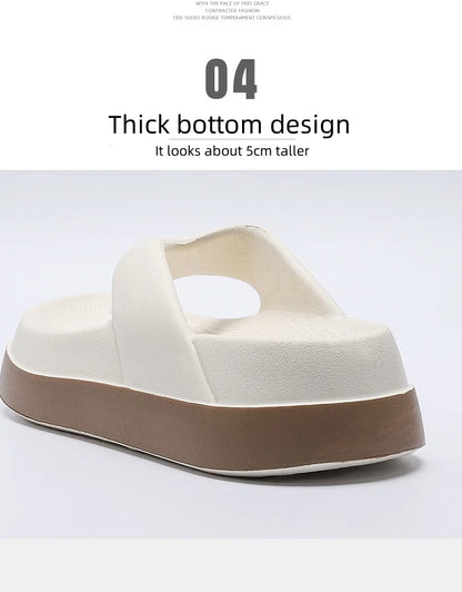 Tongs pour femmes, chaussures au Design populaire, tendance 2024, sandales à plateforme décontractées, pantoufles d'extérieur antidérapantes, caractéristiques uniques, sandales plates